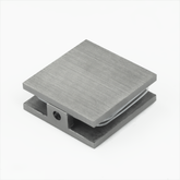 Frameless Shower Glass - U BRACKET - GLASS TO WALL - MECHANICAL FIXING 90 Degrees - BRUSHED GUNMETAL